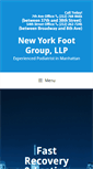 Mobile Screenshot of newyorkfootgroup.com